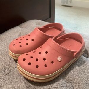 Pink women’s crocs